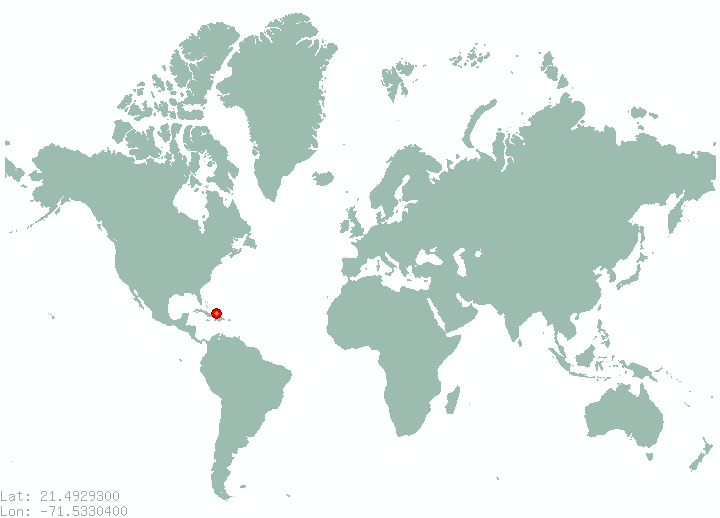 Cockburn Harbour in world map
